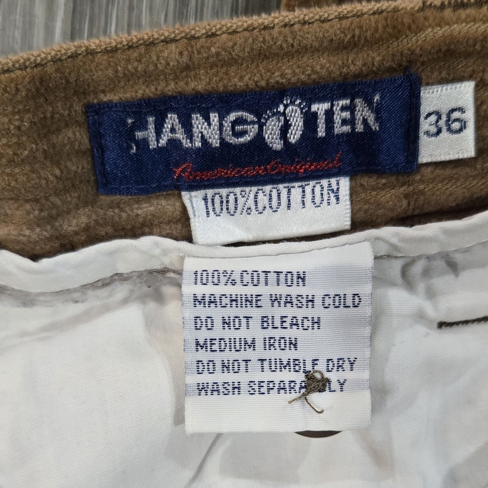 Hang Ten Men's Tan Corduroy Trousers - Picture 2 of 4